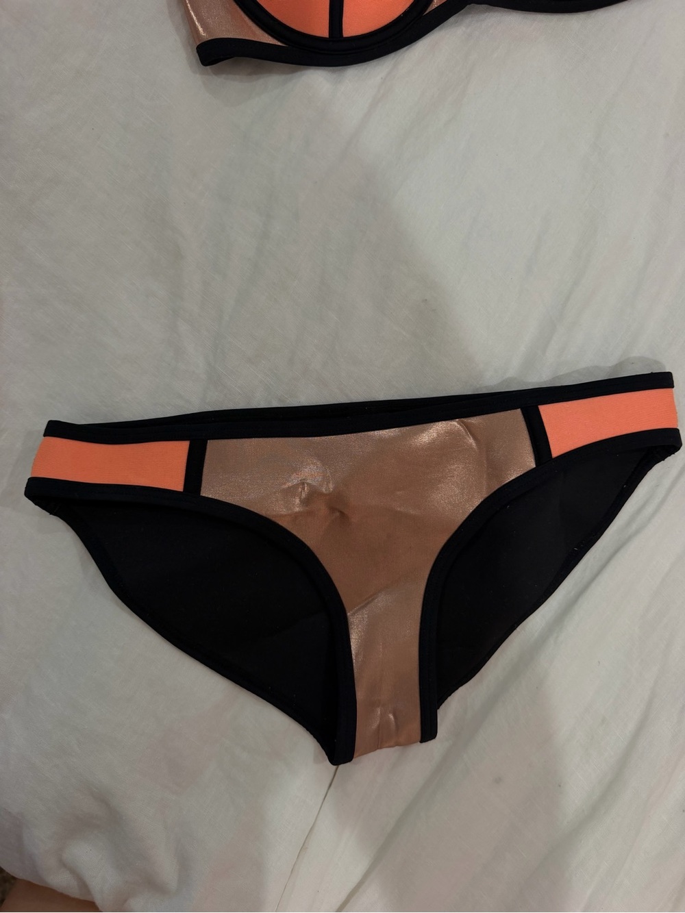 rare ORIGINAL neoprene triangl bikini - Picture 3 of 6